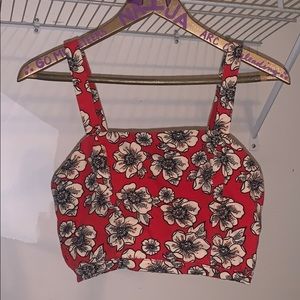 Flowered Forever 21 Crop
